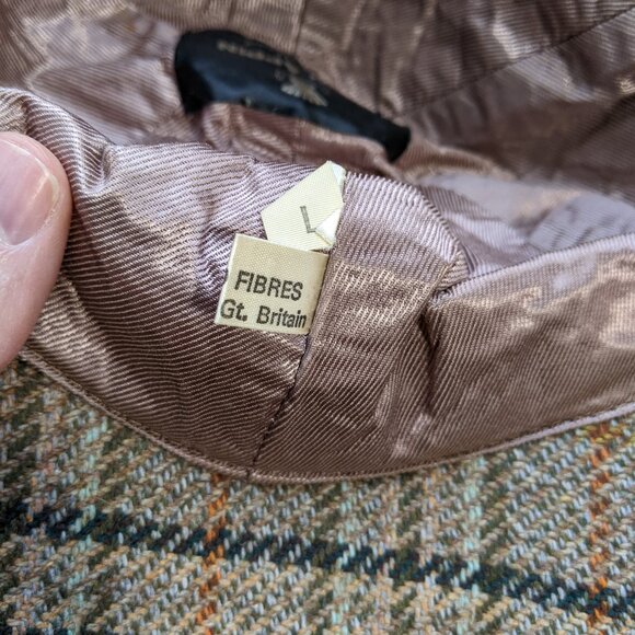 Glen Appin Scotland Deerstalker Wool Hat Tweed Two Billed Sherlock Holmes 21 in. - Picture 8 of 10
